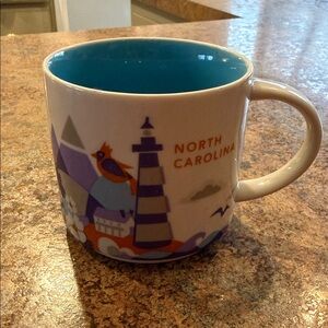 Starbucks “You Are Here” North Carolina Collectors Mug with Blue Interior